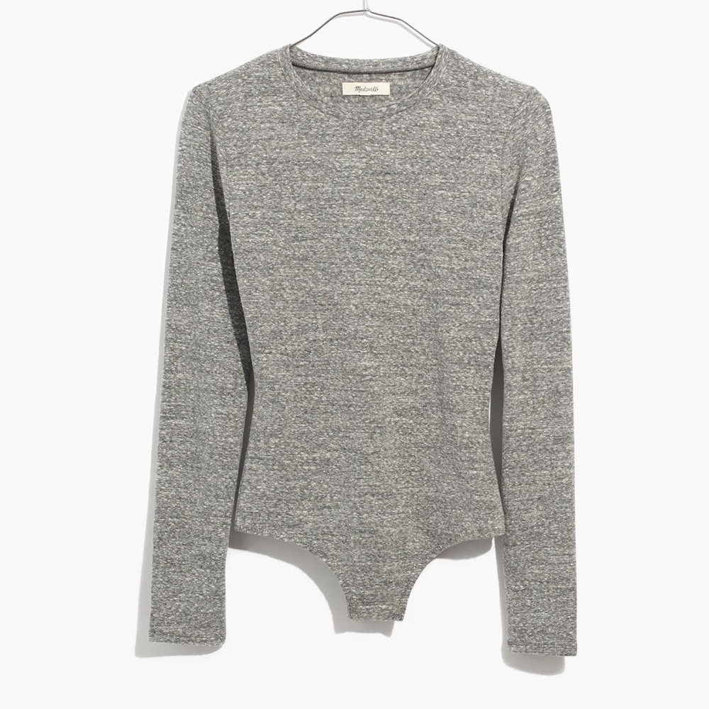 Madewell Crewneck Thong Bodysuit L